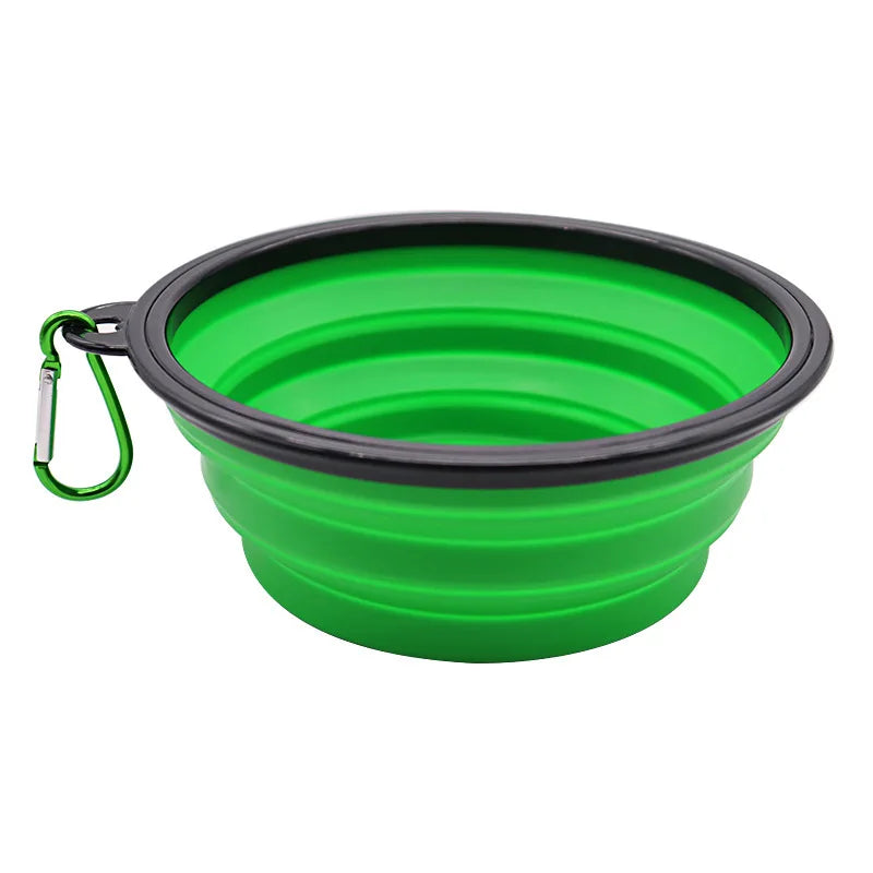 Portable Foldable Dog Bowl | Soft Silicone Travel Bowl for Food and Water lifestyle view