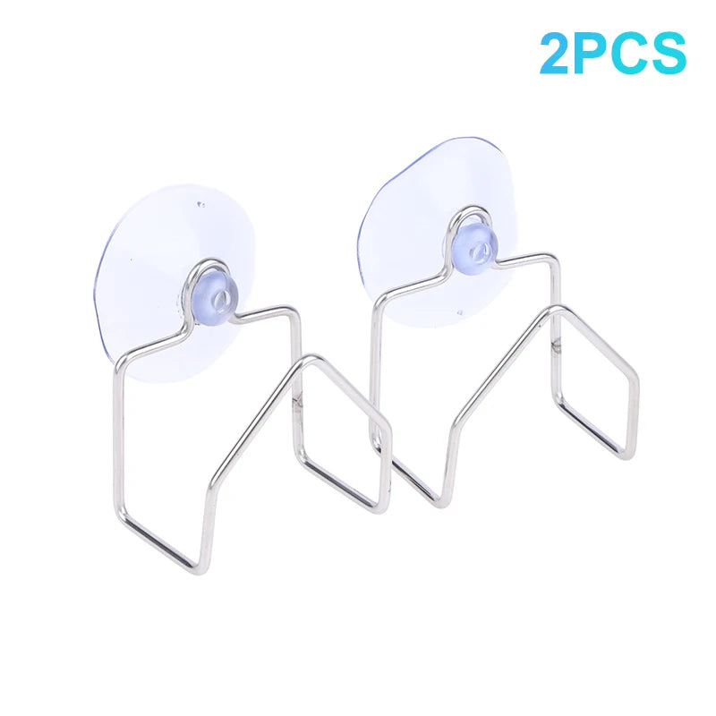 1/2/3Pcs Stainless Steel Sink Organizer Drain Rack with Suction Cup Dish Drainer Sponge detail view