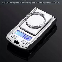 Mini Electronic Digital Pocket Scale 200g/0.01g | Key Style Precision Weighing Scale alternate view