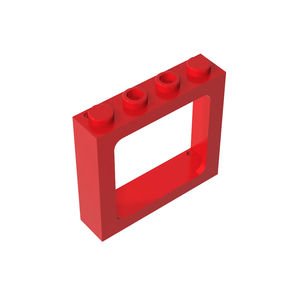 Gobricks Window 1 x 4 x 3 Train with Shutter Holes and Solid Studs on Ends | Compatib lifestyle view