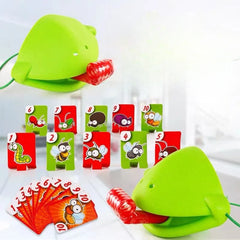 Frog Mouth Tongue Board Game Greedy Snake Colorful Lizard Playing Card Competition Paren detail view