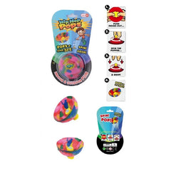 1PC-Novelty Camouflage Bounce Rubber Popping Bowls Children Toys Elastic Hip Hop Jumps F detail view
