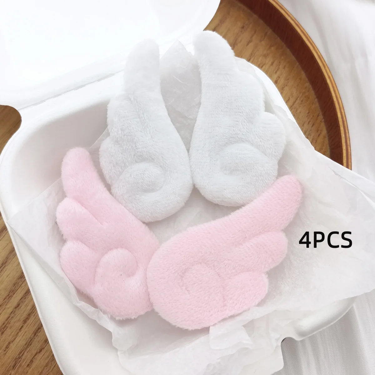2Pcs/20Pcs 5cm Angel Wings Super Cute Angel Wing Plush Hairpin Girl Hair Clip Accessories Barrettes Hairgrip Headdress Headwear
