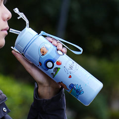 700ml Capybara Cute Water Cup with Straw & Handle Sports Water Bottle Large Capacity alternate view