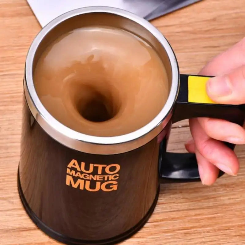 Automatic Self Stirring Magnetic Mug Capsule Cylindrical Magnetic Stirring Rod close-up view