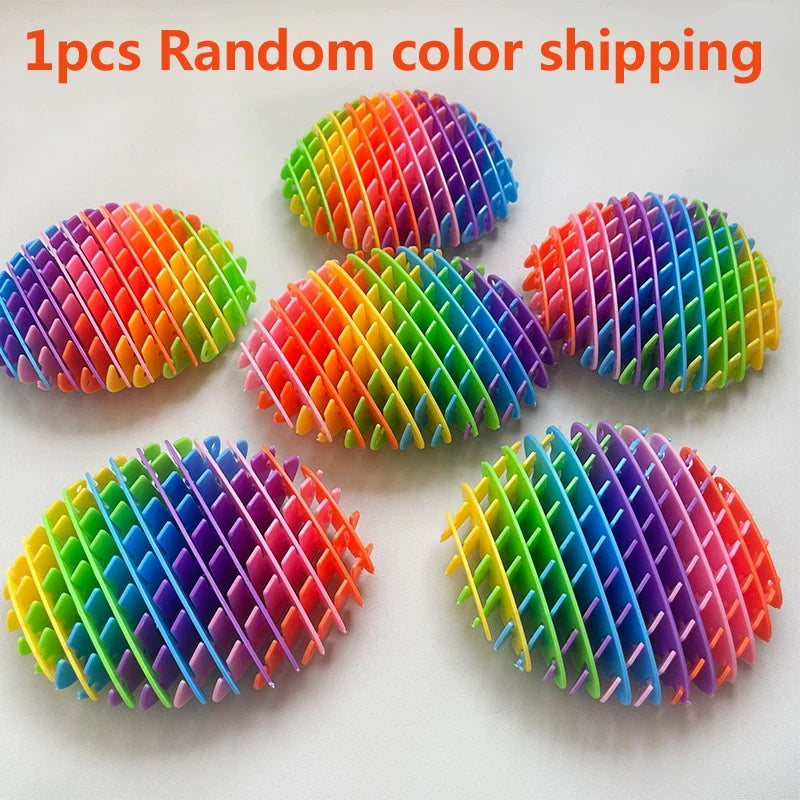 3D Telescopic Decompression Elastic Mesh Toys Stress Relief Small Worm Decompression Art detail view