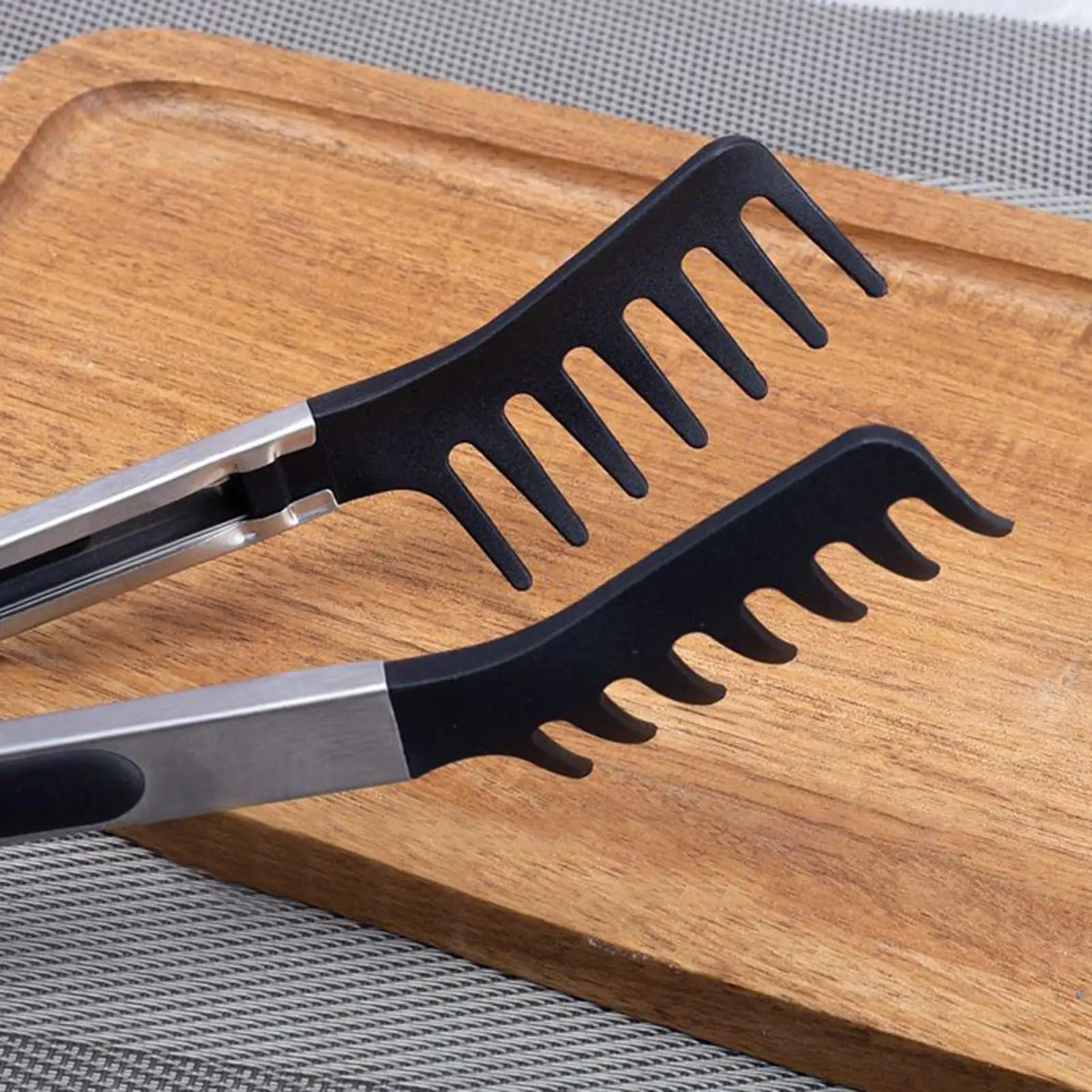 Silicone Food Tongs | Non Stick Cooking Serving Tongs for BBQ Salad and Pasta lifestyle view