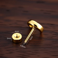 1pcs Crystals Zircon Ear Studs Smiling Crown Star-Style Earring Piercing Oreja Stainless Helix Cartilage Tragus Lobe Piercing