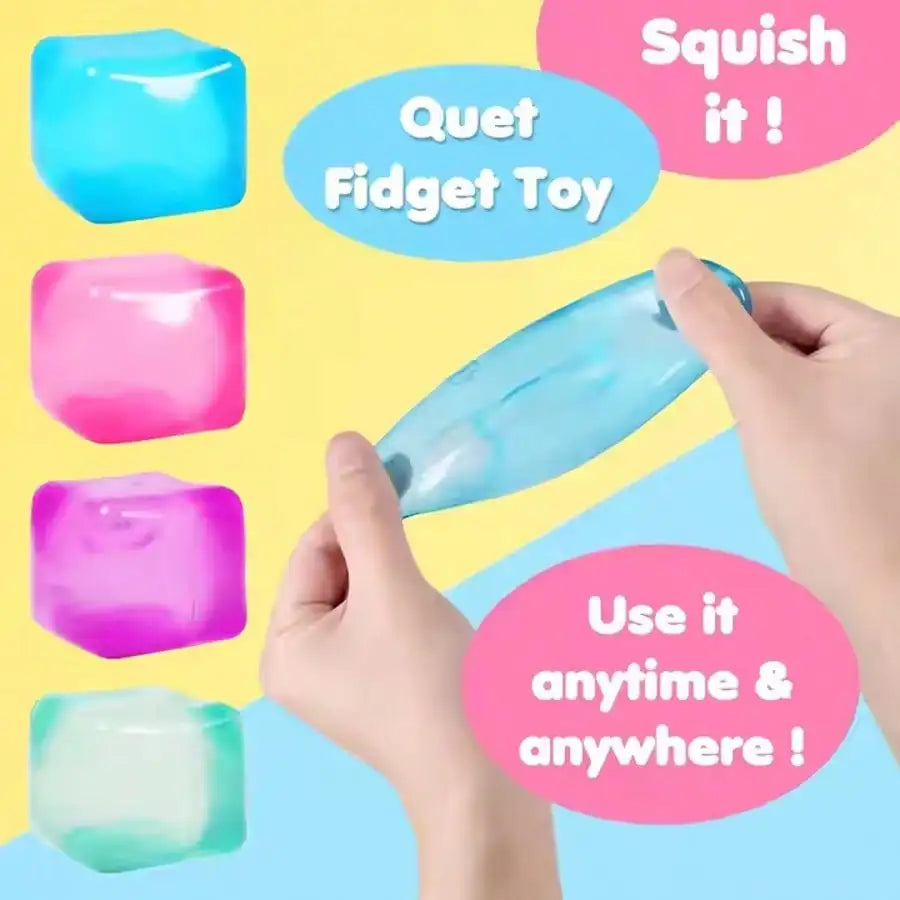Ice Cube Stress Squeeze Toy | Sensory Fidget Toy for Relaxation and Focus lifestyle view