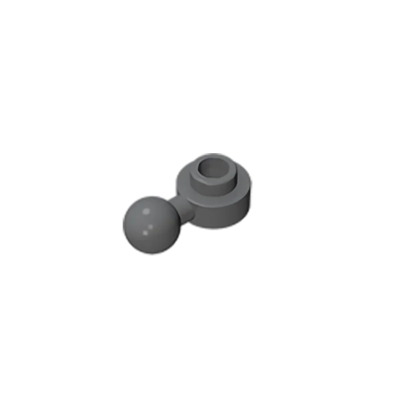Gobricks GDS-1500 Hinged Plate 1x1 with Ball Head | Compatible Building Brick close-up view