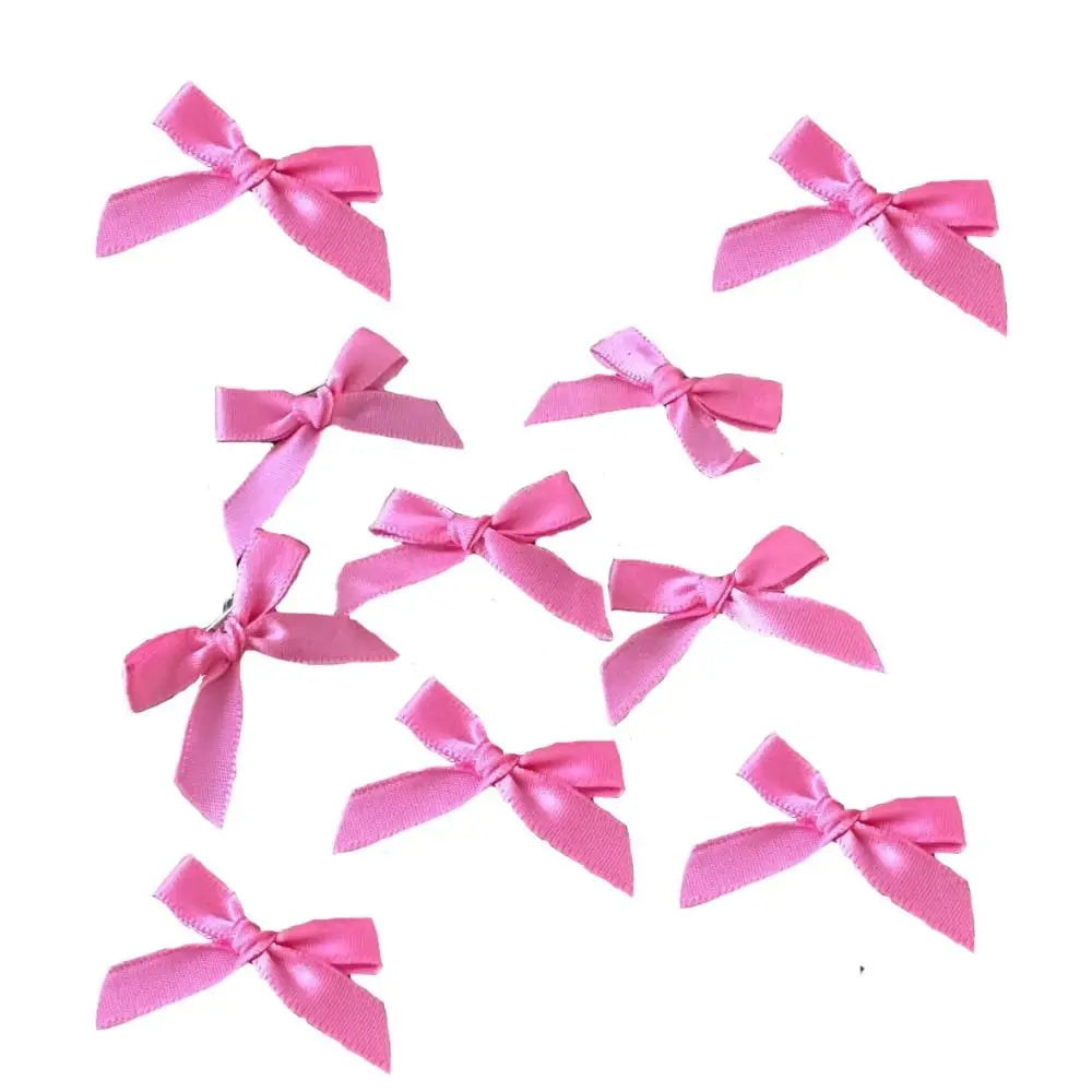10pcs Bowknot Cotton Doll Hair Pins Doll Hairpin Accessories Tiny DIY Mini Hair Clip Cute 4cm Doll Wig Clips Birthday Gift