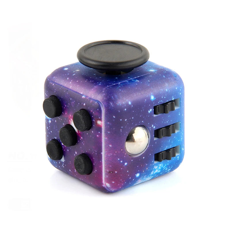 6/12 Sides Rainbow Fidget Cube | Decompression Sensory Toy for Anxiety and ADHD detail view