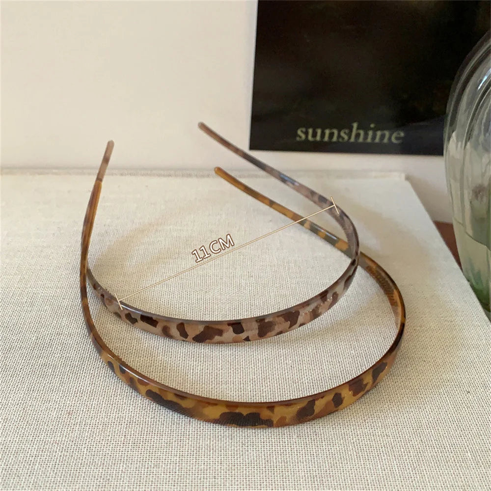 Vintage Sunglasses Frame Shape Hairbands Print Acrylic Thin Hair Hoop Anti-slip Simple H detail view