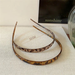 Vintage Sunglasses Frame Shape Hairbands Print Acrylic Thin Hair Hoop Anti-slip Simple H detail view