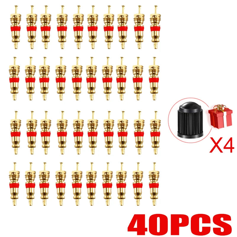Copper Valve Core Car Motorcycle Bike Tire Valve Core American/US Vacuum Tyre Valve additional angle