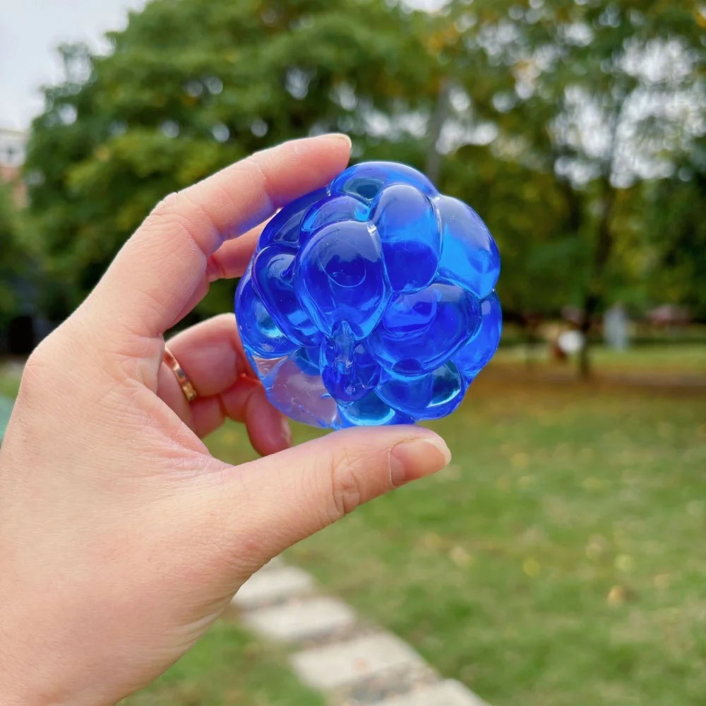 Crunchy Stress Ball Gem Squishy Toy Colorful Stress Relief Toy for Kids Adults Auti additional angle