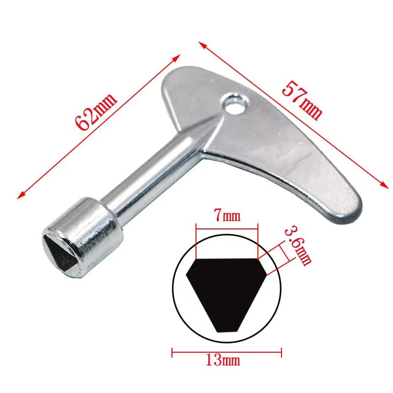 Delta Switch Key Wrench Alloy Non-Slip Electrical Cabinet Tool