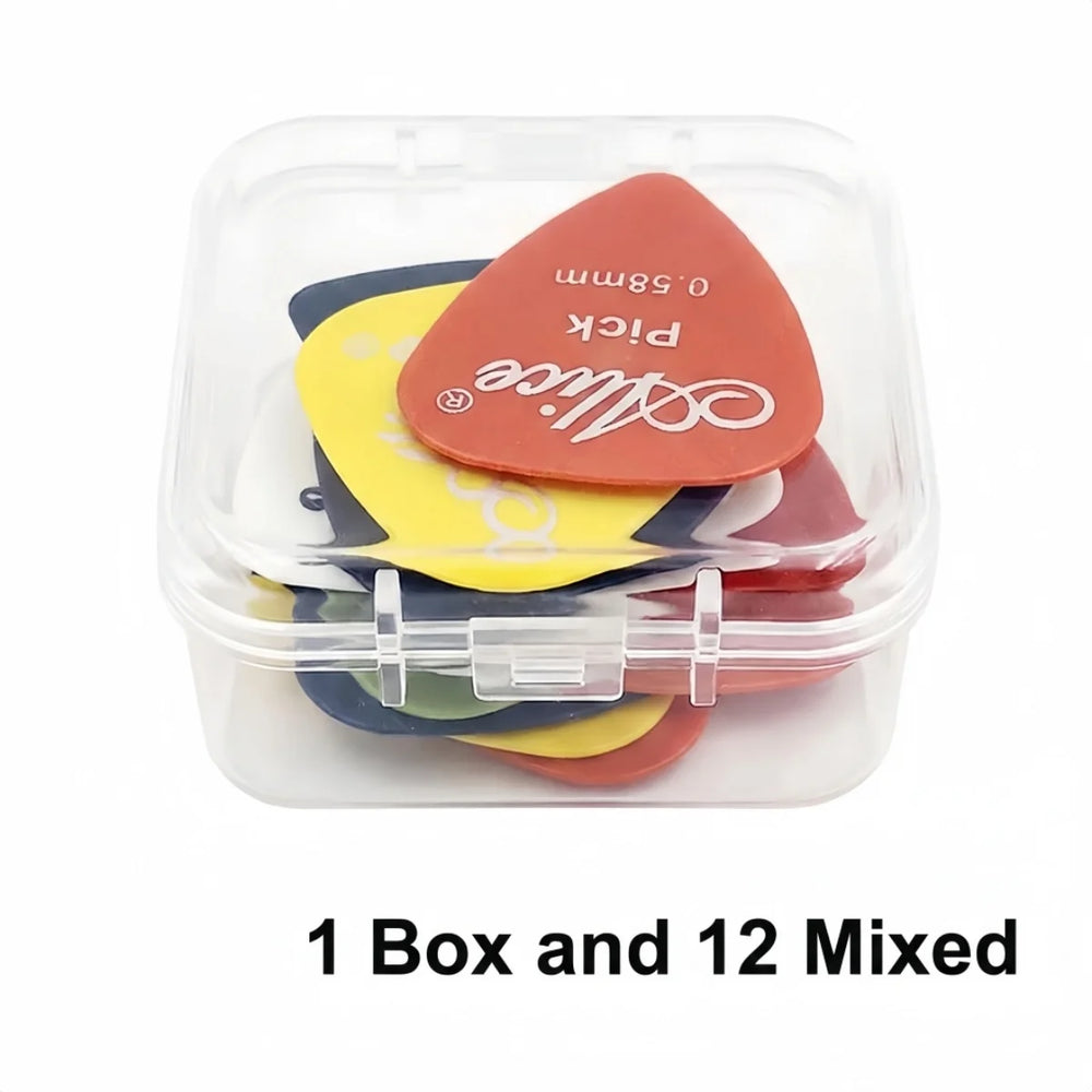 Alice 12/24/50/100 Pcs Mixed ABS Guitar Picks, Multicolor Premium Plastic Plectrum for E detail view