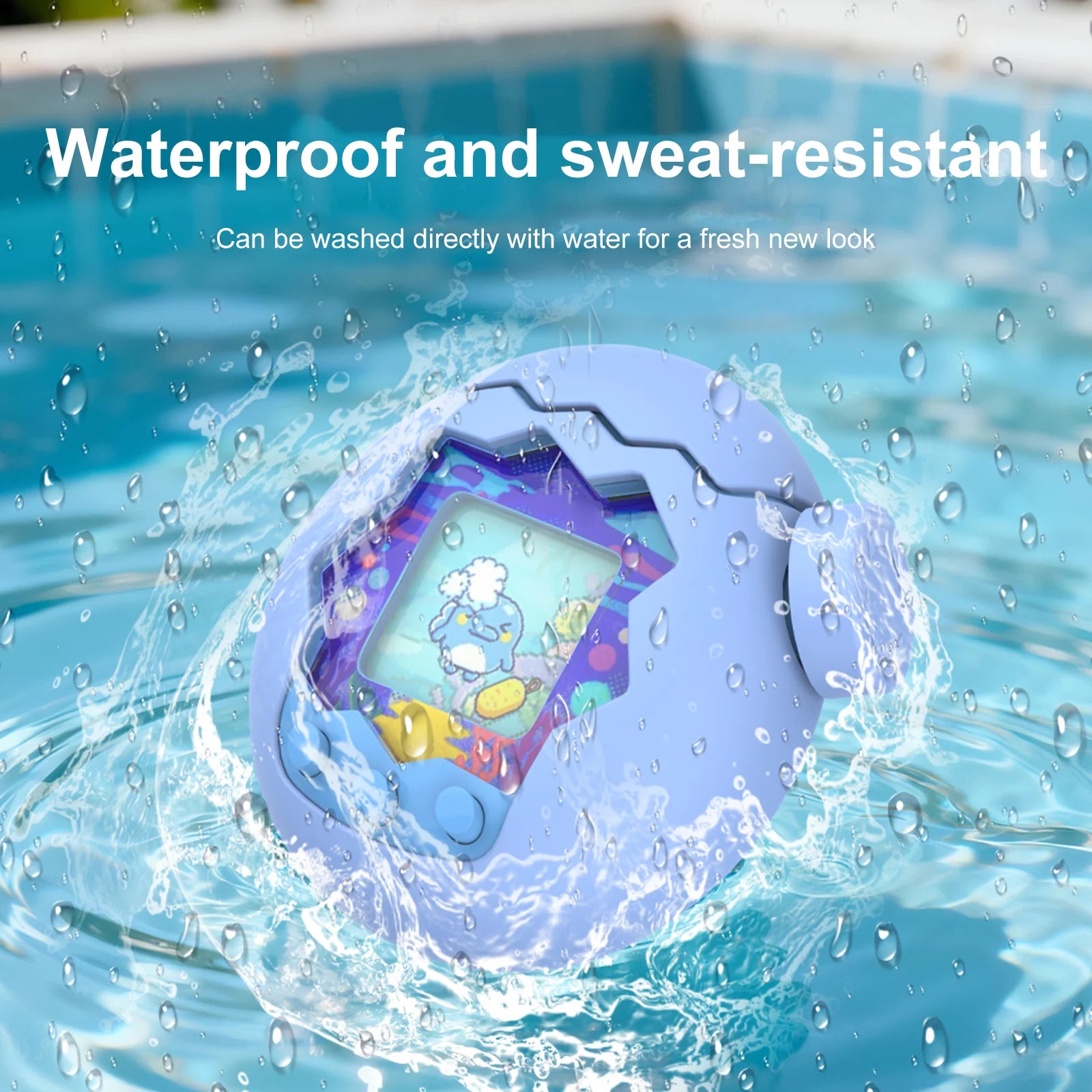 Silicone Cover with Thumb Grips and Lanyard | Soft Full Body Case for Tamagotchi Para alternate view