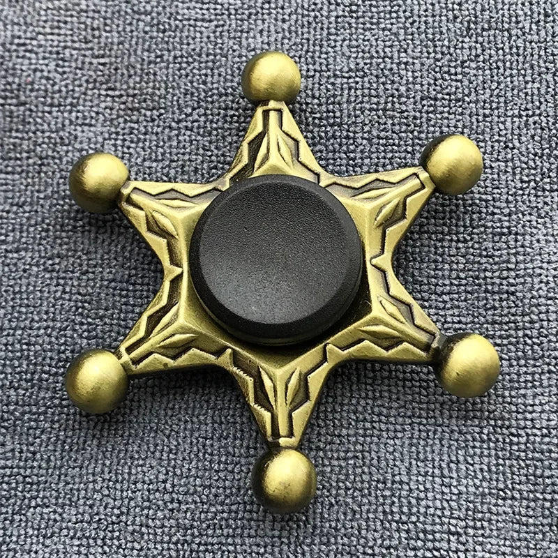 Bronze Metal Alloy Fidget Spinner | R188 Mute Bearing Hand Spinner for Stress Relief lifestyle view
