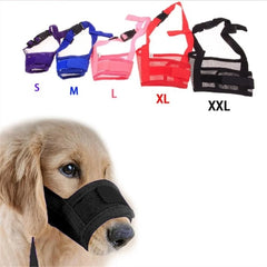 Anti Barking Dog Muzzle For Small Large Dogs Adjustable Mesh Breathable Pet Mouth Muzzles For Dogs N