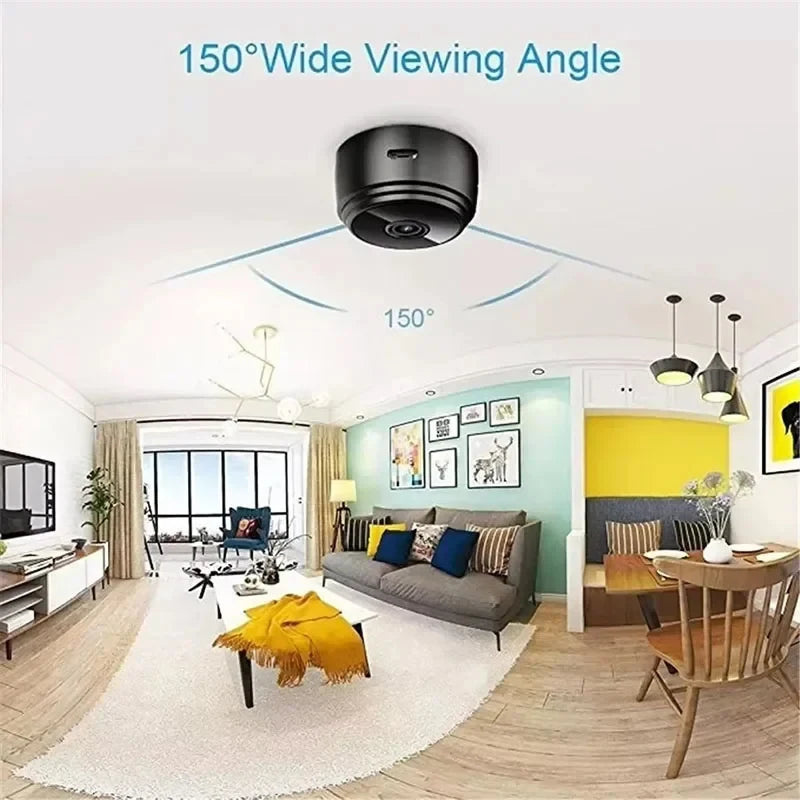 A9 WiFi Security Camera | 1080P Night Vision Smart Home Indoor Outdoor Camera additional angle