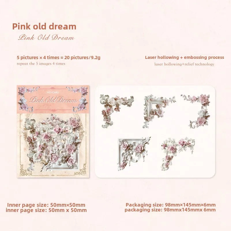 20 Pcs Decorative Paper Set | DIY Scrapbooking and Junk Journal Supplies alternate view