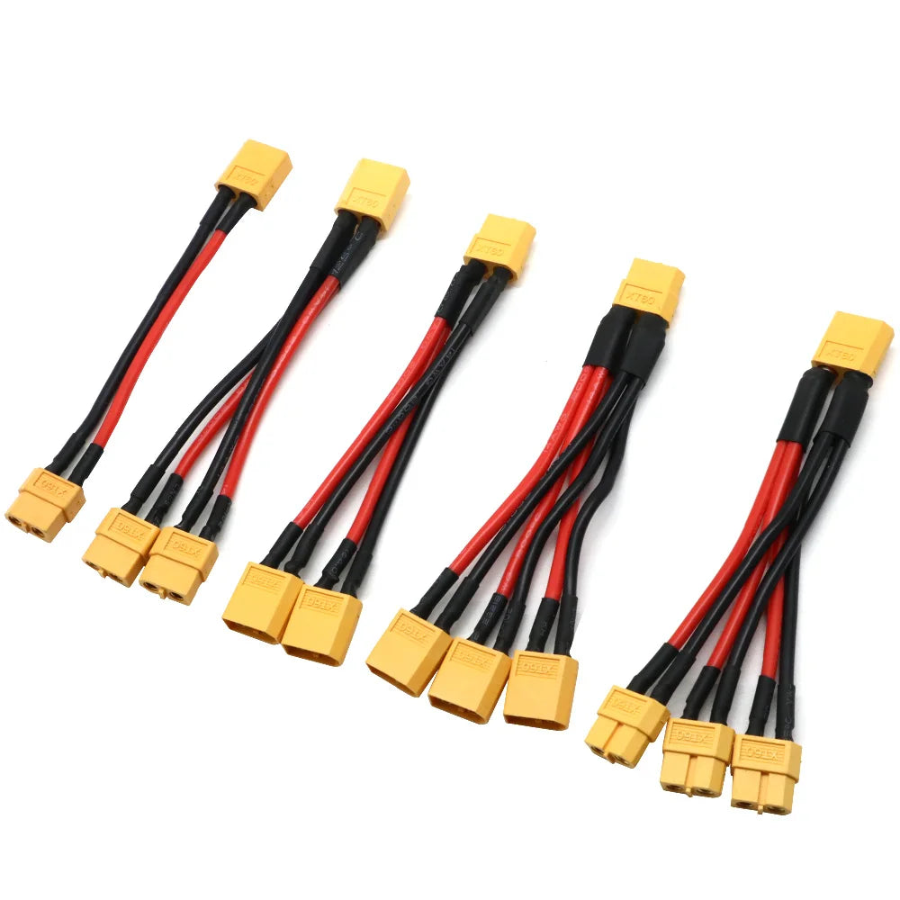 XT60 Parallel Battery Connector Male/Female Cable Dual Extension Y Splitter/ 3-Way 14 alternate view