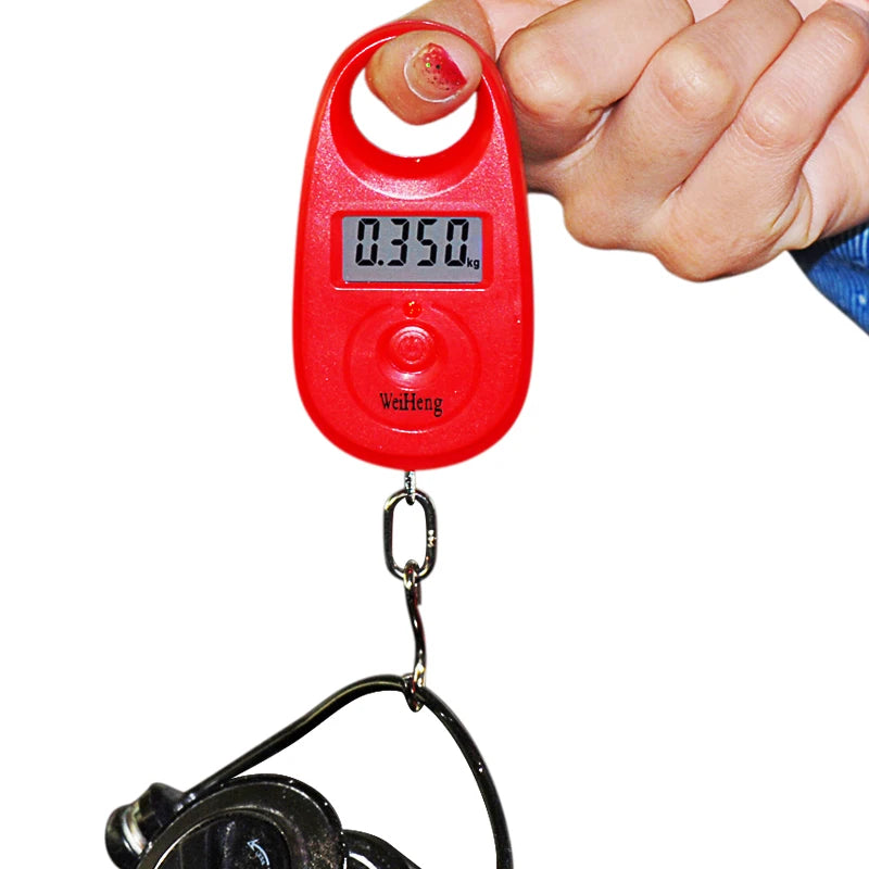 Mini Hanging Digital Scale 25kg | Portable Luggage and Fishing Scale additional angle