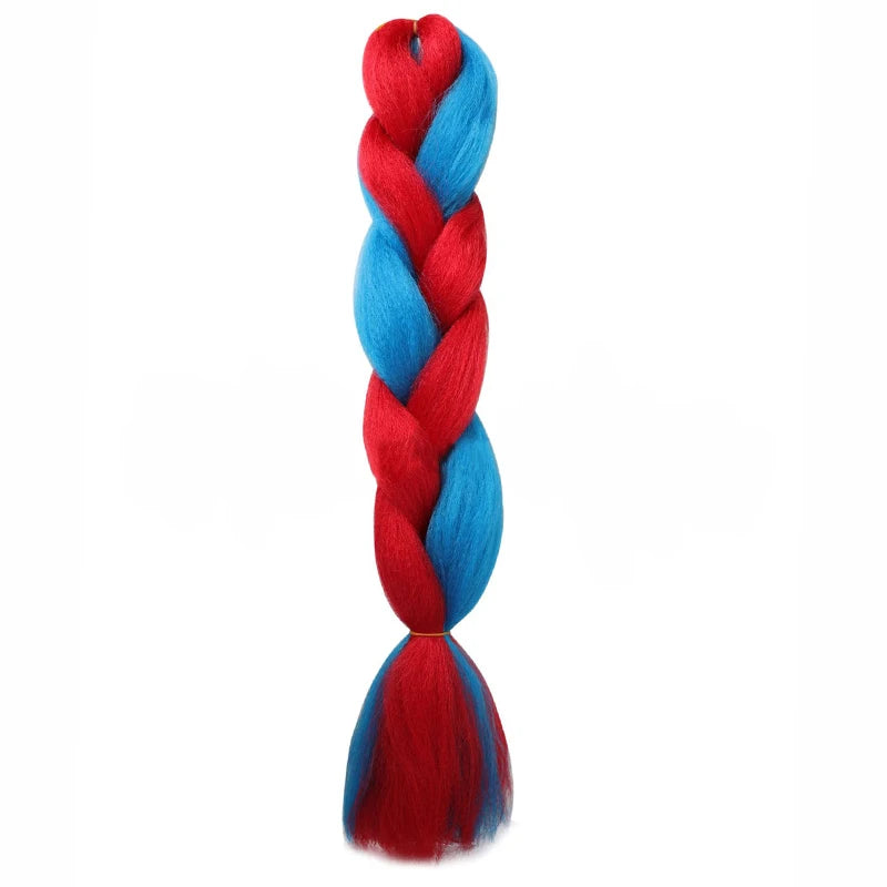 Synthetic Jumbo Braids Hair 24Inch Braiding Hair Extensions Ombre Fake Hair For Croch alternate view
