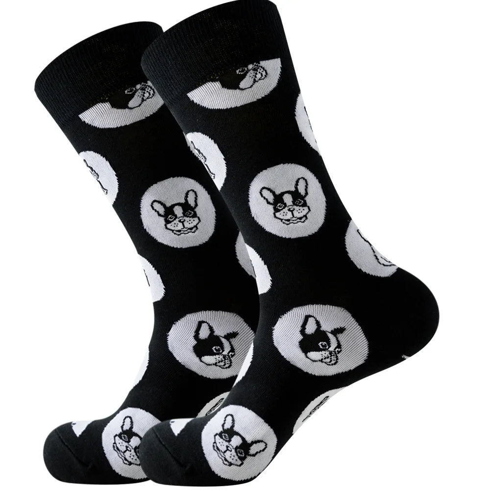 Sock Combed Cotton Funny Men's Big Size Crew Harajuku Hip Hop Thick Long Socks
