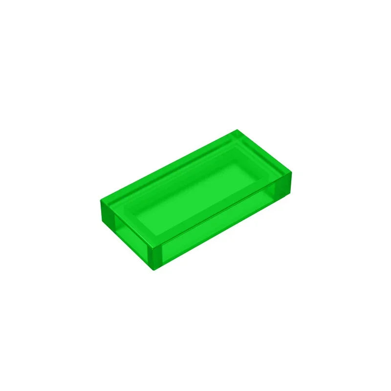 Gobricks GDS-566 Tile 1 x 2 with Groove | Compatible Building Block close-up view