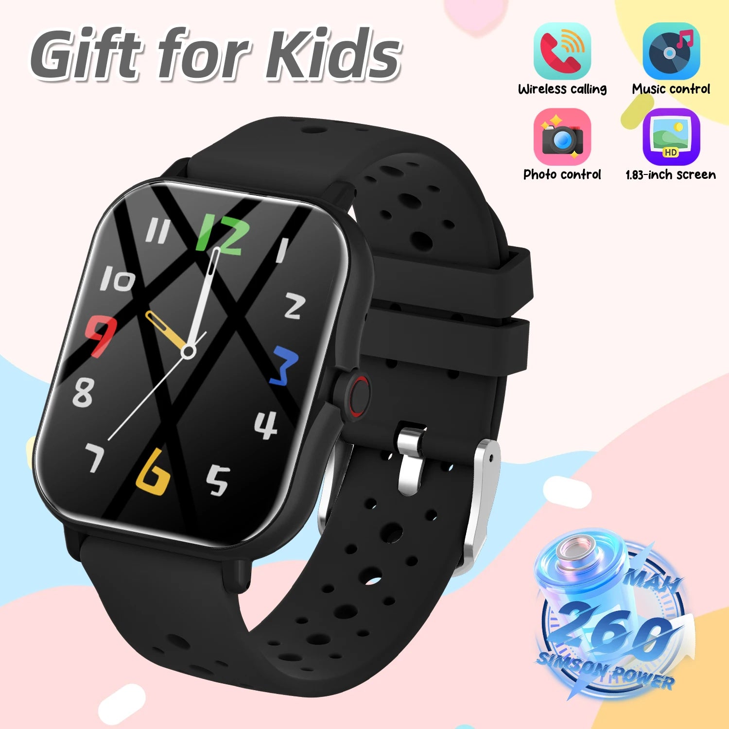 2026 Smartwatch with 1.83-Inch Screen | Bluetooth Call Fitness Tracker for Kids and A lifestyle view
