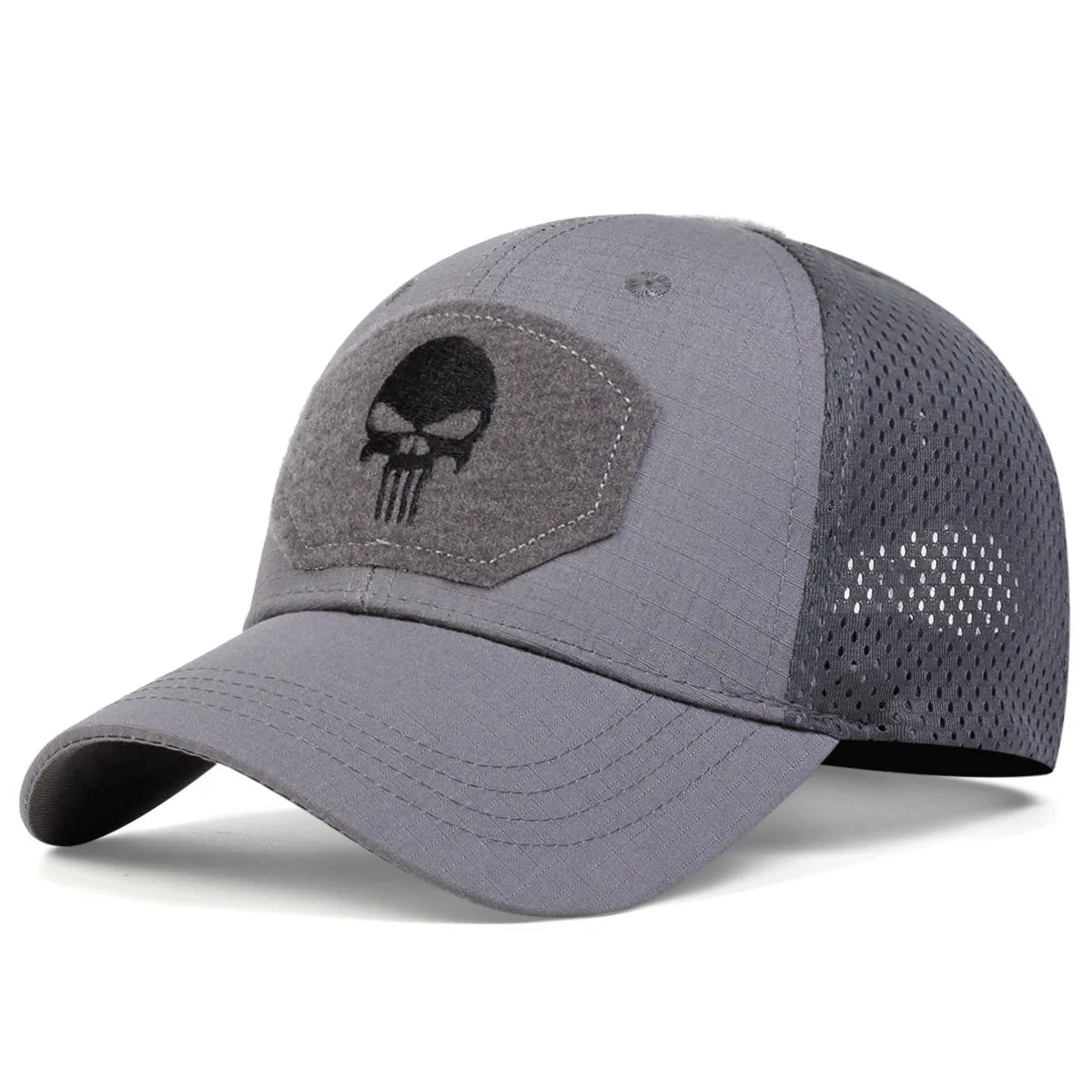 Unisex Skull Baseball Cap | Breathable Mesh Snapback for Outdoor Adventures alternate view
