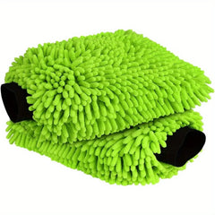 Microfiber Car Wash Gloves Set Scratch Free Lint Free