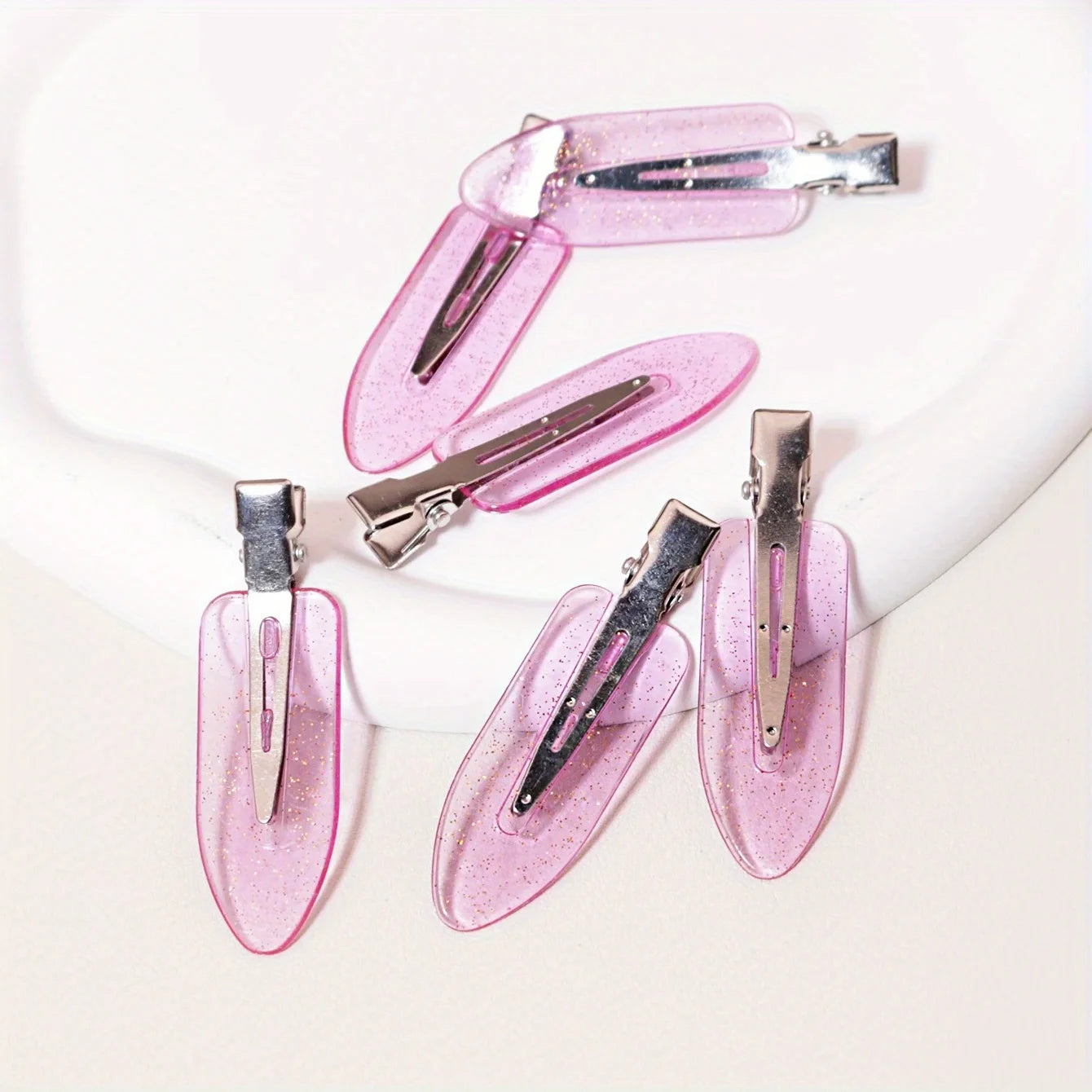 6 pieces/set of seamless hair clips with no bends, side bars, makeup and facial accessories, women's styling hair clips