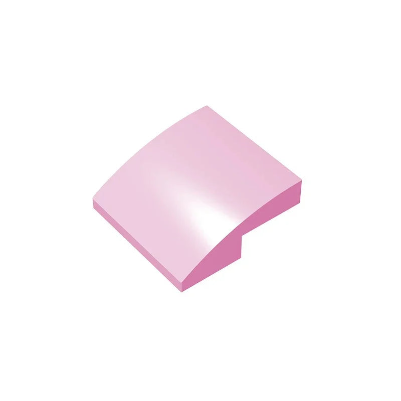 Gobricks GDS-1270 Slope, Curved 2 x 2 Inverted | Compatible with Lego 32803 Building B close-up view