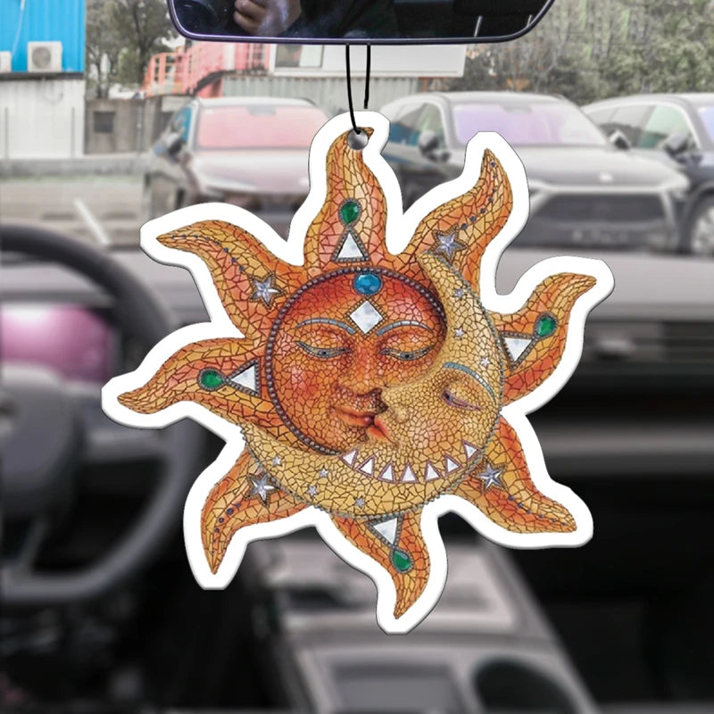 Mosaics Sun Moon wall decoration pendant popular style car incense car perfume perfume l detail view