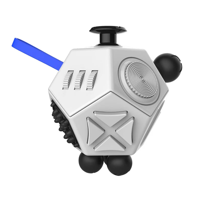 6/12 Sides Rainbow Fidget Cube | Decompression Sensory Toy for Anxiety and ADHD detail view