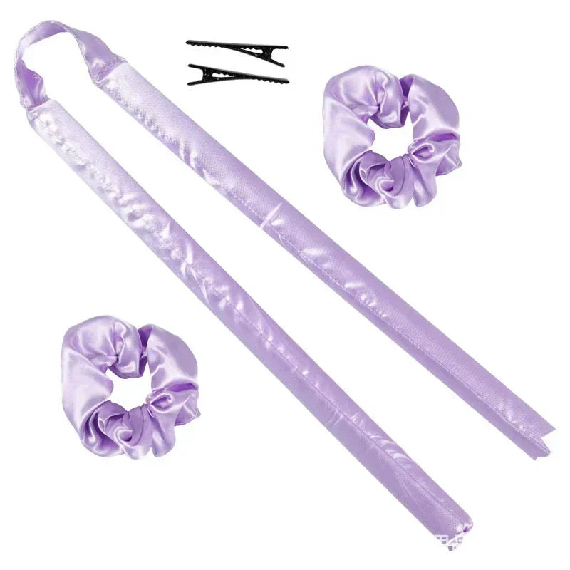 Heatless Curling Rod Headband | No Heat Hair Curler for Soft Sleeping Curls close-up view