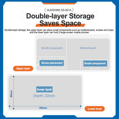 Sunshine Storage Box SS-001A | Multi-Function Organizer for IC Motherboard Parts and Pho detail view