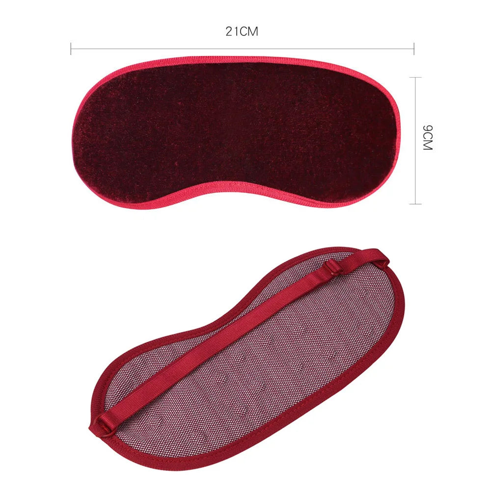 Tourmaline Magnetic Sleep Eye Mask | Far Infrared Eye Massager for Fatigue Relief additional angle