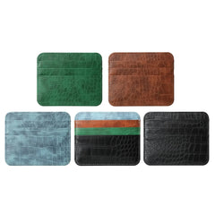 Slim Thin Mini ID Card Holder | PU Leather Credit Card Case for Men and Women alternate view