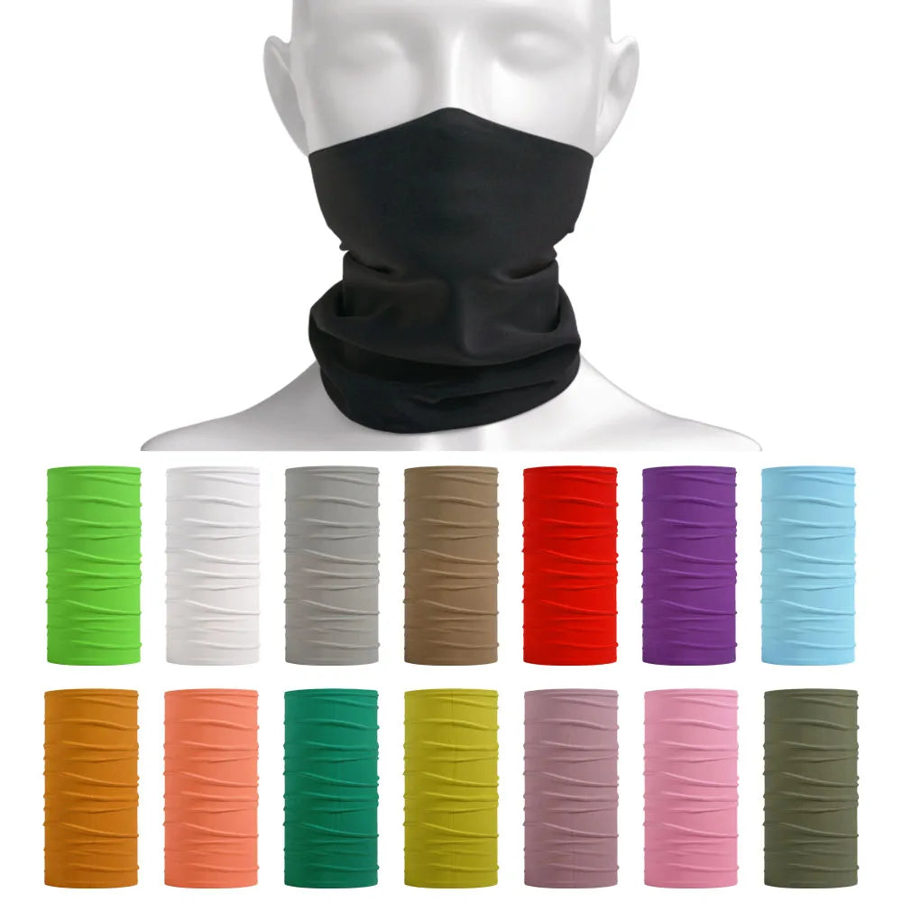 Summer UV-Protection Bandana Seamless Tube Scarf Headwear Cycling Face Cover Multi-use Headband Wome