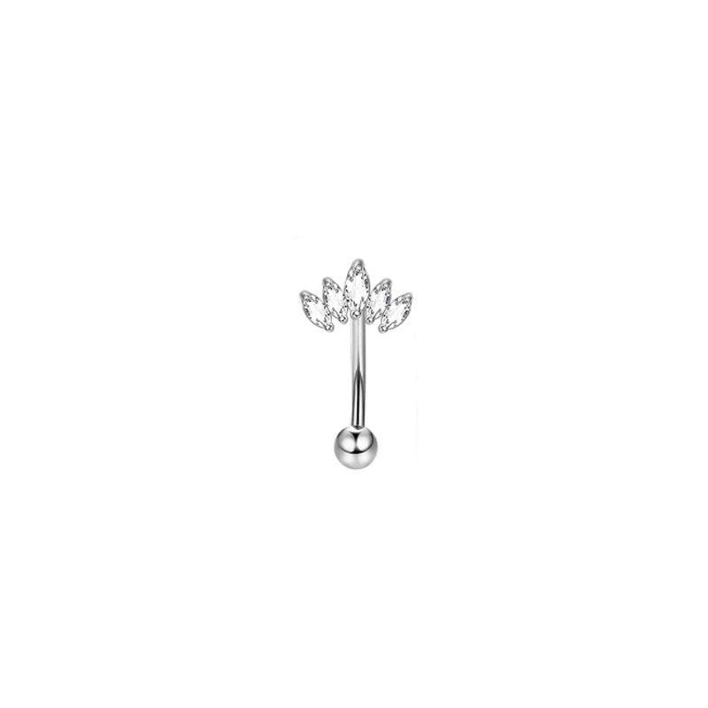 1/11Pcs 16G Eyebrow Rings for Women, Curved Barbell Belly Lip Rings Cartilage Daith additional angle