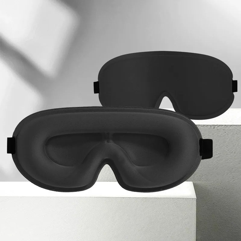 Travel 3D Sleeping Mask | Blockout Light Sleep Aid with Memory Foam close-up view