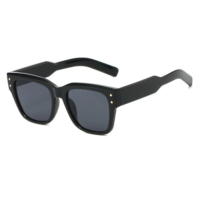 Classic Square Sunglasses UV400 | Unisex Fashion Shades close-up view