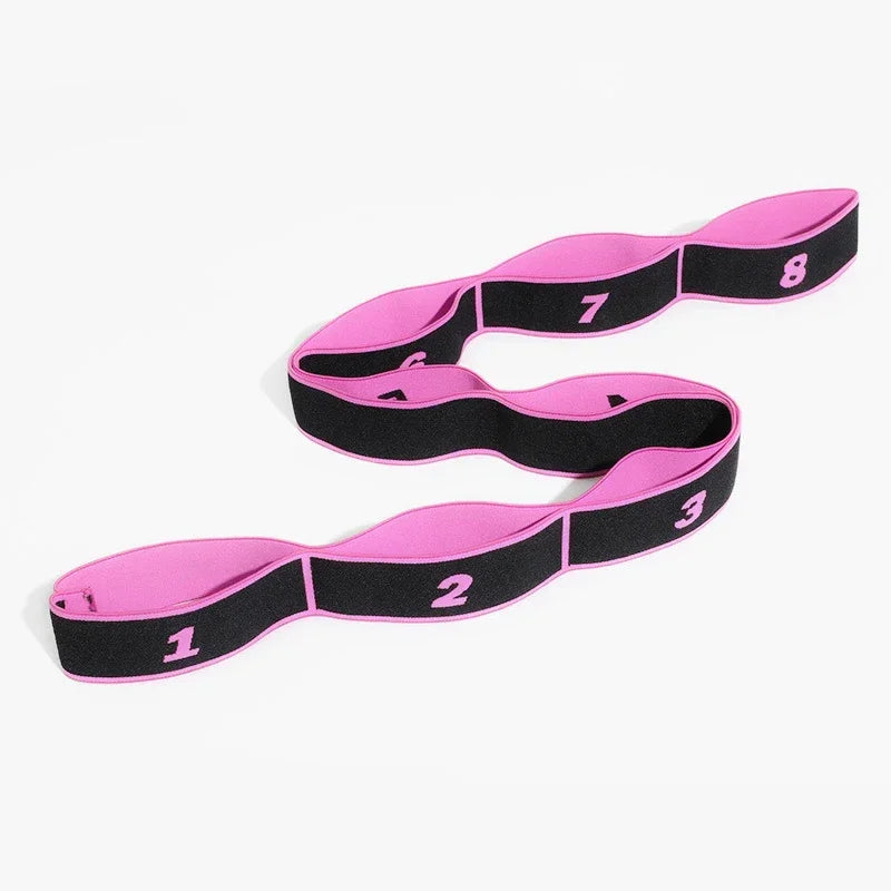 Yoga Pull Strap Belt | Elastic Resistance Band for Pilates and Dance Stretching detail view