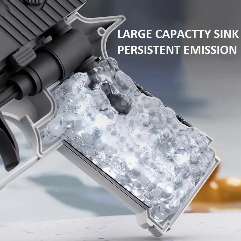 Mini Desert Eagle Water Gun | Mechanical Continuous Firing Toy for Kids Summer Play close-up view