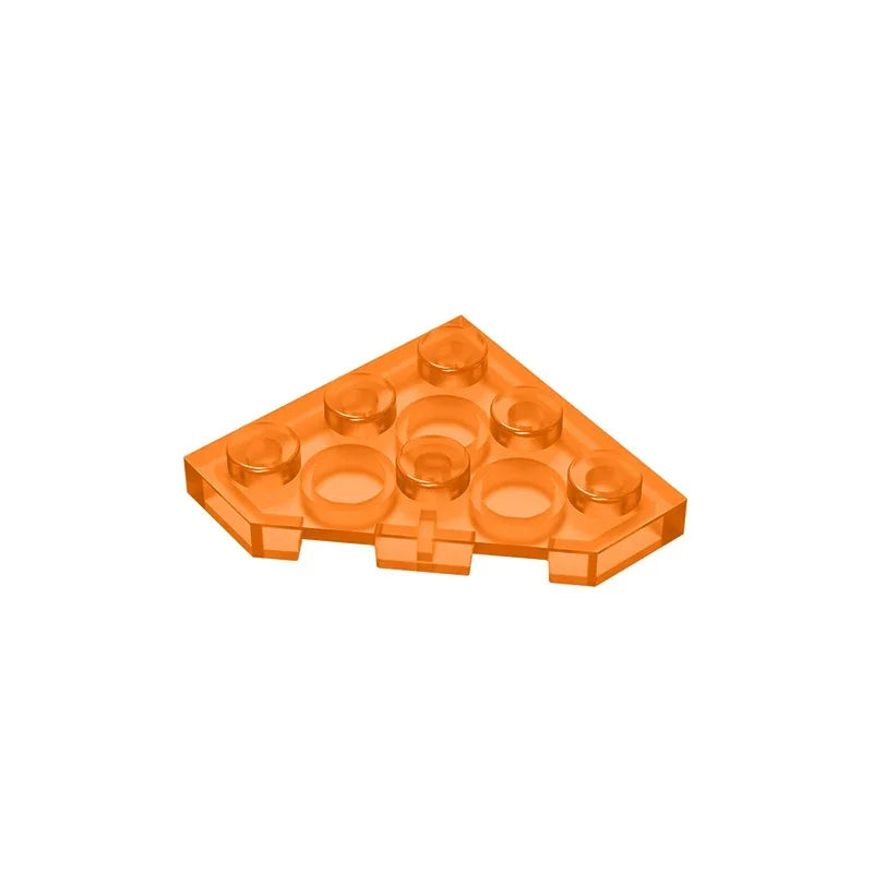 Gobricks GDS-556 Wedge Plate 3 x 3 Cut Corner | Compatible Building Block for DIY